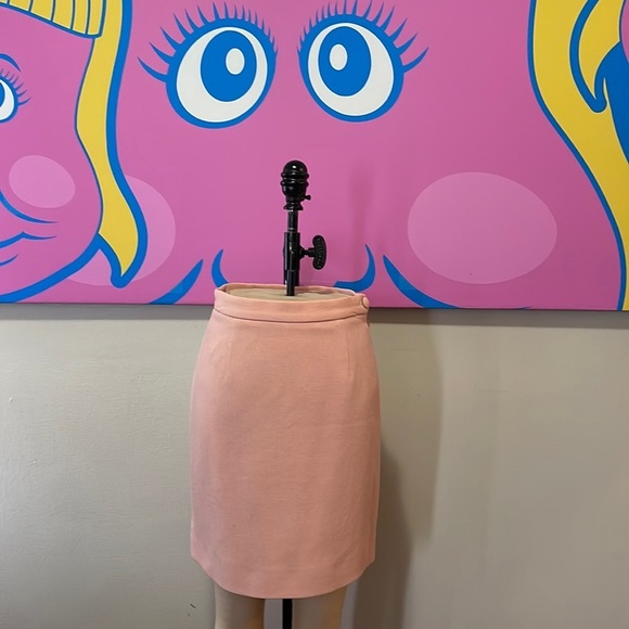 Moschino Cheap Chic Pink Wool Straight Skirt